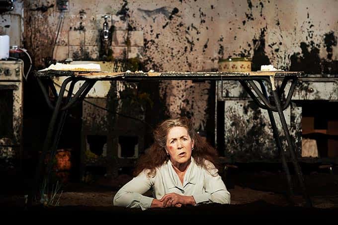 Bríd Ní Neachtain (Maisie) in The Remains of Maisie Duggan by Carmel Winters. Directed by Ellen McDougall. Photography by Ros Kavanagh.